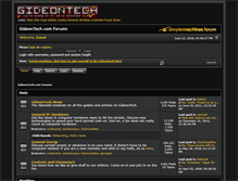 Tablet Screenshot of forums.gideontech.com